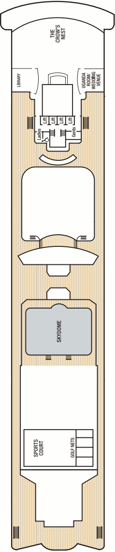 Choose your cabin on Sun Deck             